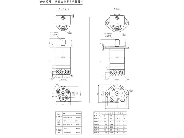 擺線液壓馬達(dá)bmm